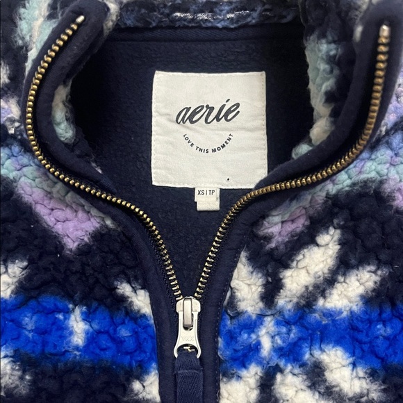 Aerie cozy oversized hometown holiday quarter zip - Picture 2 of 3